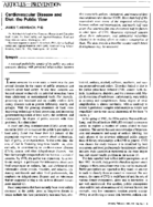 Cardiovascular Disease And Diet The Public View