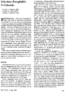 Infectious encephalitis in Colorado