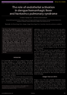 The role of endothelial activation in dengue hemorrhagic fever and hantavirus pulmonary syndrome