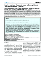 Injuries and PostTraumatic Stress following Historic Tornados Alabama April 2011