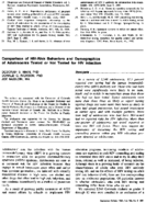 Comparison of HIVrisk behaviors and demographics of adolescents tested or not tested for HIV infection