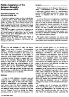 Public Acceptance Of The Surgeon Generals Brochure On Aids