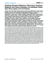 Multidrug Resistant Pulmonary Tuberculosis Treatment Regimens and Patient Outcomes An Individual Patient Data Metaanalysis of 9153 Patients