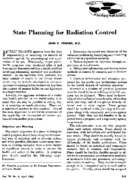 State planning for radiation control