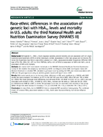 Raceethnic differences in the association of genetic loci with HbA1c levels and mortality in US adults the third National Health and Nutrition Examination Survey NHANES III