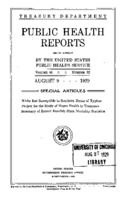 Public Health Reports  v 44 no 32  cover