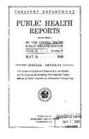 Public Health Reports  v 44 no 21  cover