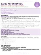 RAPID ART INITIATION