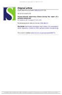 OzoneInduced Respiratory Illness During the Repair of a Portland Cement Kiln