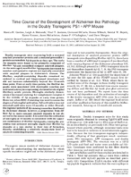 Time Course of the Development of AlzheimerLike Pathology in the Doubly Transgenic PS1APP Mouse