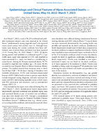 Epidemiologic and Clinical Features of MpoxAssociated Deaths  United States May 10 2022March 7 2023