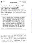 Regression Method to Estimate Provisional TLVWEELEquivalents for NonCarcinogens
