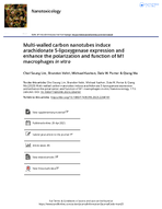 MultiWalled Carbon Nanotubes Induce Arachidonate 5Lipoxygenase Expression and Enhance the Polarization and Function of M1 Macrophages In Vitro