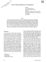 Particle shape modification in comminution