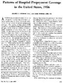 Patterns of hospital prepayment coverage in the United States 1956
