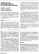 Cigarette smoking and cessation behaviors among urban blacks and whites