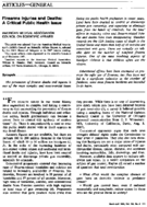 Firearms Injuries And Deaths A Critical Public Health Issue American Medical Association Council On Scientific Affairs