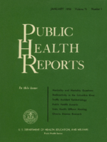 Public Health Report  v 71 no 1  cover