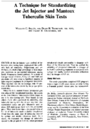 A technique for standardizing the jet injector and Mantoux tuberculin skin tests