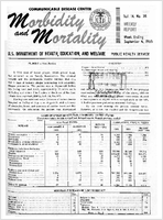 Morbidity and Mortality Weekly Report Vol 14 No 35 week ending September 4 1965