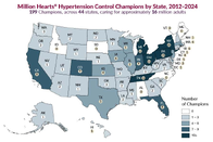 Million Hearts Hypertension Control Champions by State 20122024