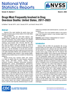Drugs Most Frequently Involved in Drug Overdose Deaths United States 20172023
