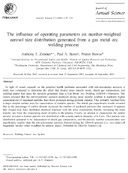 The Influence of Operating Parameters on NumberWeighted Aerosol Size Distribution Generated from a Gas Metal Arc Welding Process