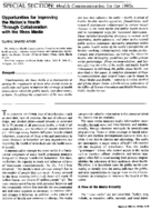 Opportunities for improving the nations health through collaboration with the mass media