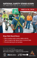 National Safety StandDown to Prevent Falls in Construction  May 610 2019