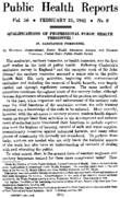 Public health reports  v 56 no 8 FEBRUARY 21 1941