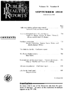 Public Health Rep v 74 no 9  table of contents