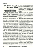West Nile Virus in Morocco 2003