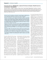 Pesticide Urinary Metabolite Levels of Children in Eastern North Carolina Farmworker Households
