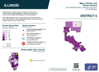 IL Congressional District 06 Stroke and Stroke Centers Map 119th Congress
