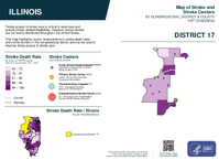 IL Congressional District 17 Stroke and Stroke Centers Map 119th Congress