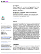 Classifying Tasks Performed by Electrical Line Workers Using a WristWorn Sensor A Data Analytic Approach
