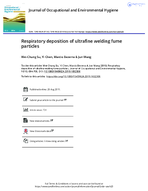 Respiratory deposition of ultrafine welding fume particles