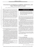 Circumstances Contributing to Installation Maintenance and Repair Worker Death by Suicide