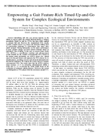 Empowering a gait featurerich timedupandgo system for complex ecological environments