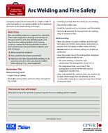Construction Toolbox Talk Arc Welding and Fire Safety