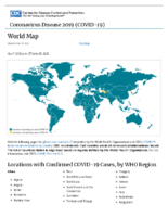 Coronavirus Disease 2020 COVID19 world map global map as of 1200 pm ET June 29 2020