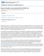 Excess Deaths Associated with COVID19 Provisional Death Counts for Coronavirus Disease COVID19 20200708