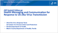 Health messaging and communication for response to US Zika virus transmission