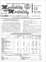 Morbidity and Mortality Weekly Report Vol 16 No 21 week ending May 27 1967