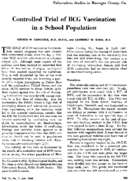 Controlled trial of BCG vaccination in a school population