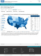 Confirmed COVID19 deaths in US correctional and detention facilities by state Oct 8 2020