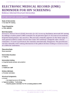 ELECTRONIC MEDICAL RECORD EMR REMINDER FOR HIV SCREENING