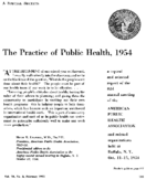 Practice of public health 1954