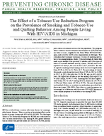 The Effect of a Tobacco Use Reduction Program on the Prevalence of Smoking and Tobacco Use and Quitting Behavior Among People Living With HIVAIDS in Michigan
