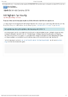 Bnh do virt corona 2020 COVID19 Xt Nghim Ti Hoa K 20 thng 4 nm 2020